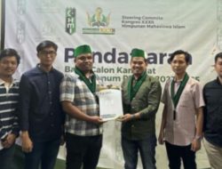 A. Ikram Rifqi Kandidat Ketum PB HMI Resmi Kembalikan Formulir Pendaftaran