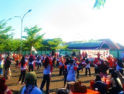 PKS Pamekasan Kampanyekan Pasangan AMIN Lewat Senam Nusantara