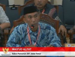Mengaku Kordinator Saksi DPD PAN Pamekasan, Mas’ud Alfat Diduga Beri Keterangan Palsu di Sidang MK