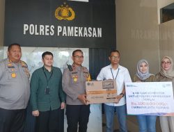 BRI Cabang Pamekasan Hibahkan 12 Komputer untuk Polres