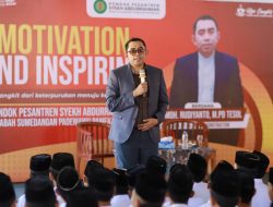 H. Rudi Motivasi Santri dan Guru Hingga Bantu 1000 Sak Semen Untuk Ponpes Syekh Abdurrahman Rabah
