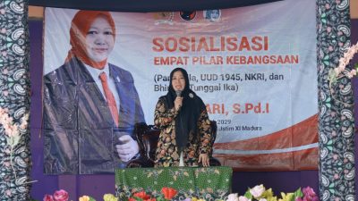 Hj. Ansari Sosialisasikan Empat Pilar Kebangsaan di Ponpes Nurud Dhalam Pamekasan